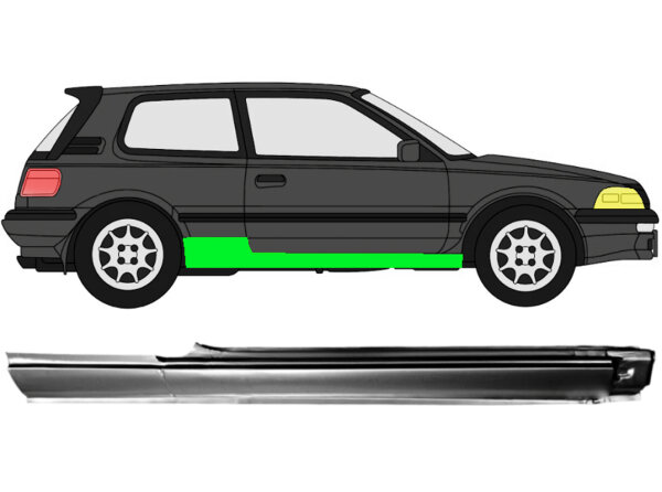 3 Tür Schweller Blech für Toyota Corolla E9 1987 - 1992 rechts