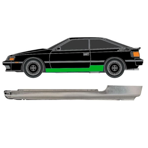Voll Schweller Blech für Toyota Celica 1985 - 1989 links