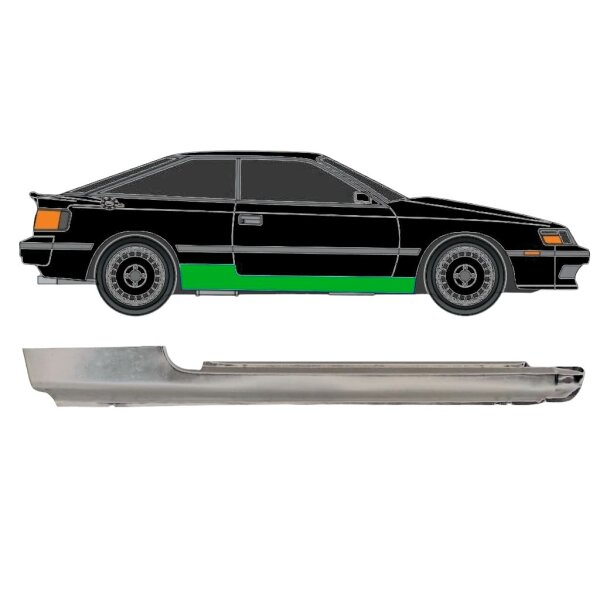 Voll Schweller Blech für Toyota Celica 1985 - 1989 rechts