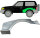 Hinten 3 - D Radlauf Blech für Toyota Land Cruiser 1996 - 2002 links
