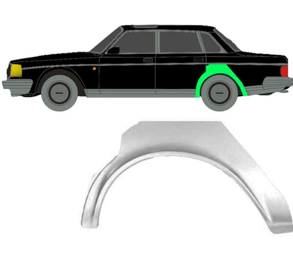 Hinten Radlauf Blech für Volvo 240 1979 - 1993 links