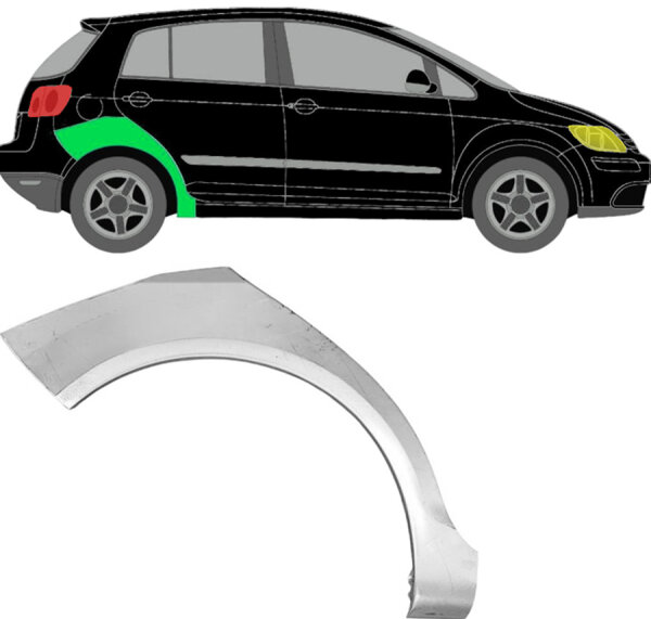 Hinten Radlauf Blech für Volkswagen Golf Plus 2005 - 2013 rechts