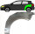 Hinten 3 Tür Radlauf Blech für Volkswagen Golf Vi 2008 - 2013 links