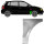 Vorne Kotflügel Blech für Volkswagen Polo 2001 - 2009 rechts