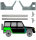 Kotflügel & Schweller für Mercedes G Klasse 5 Tür W460 W463 rechts & links