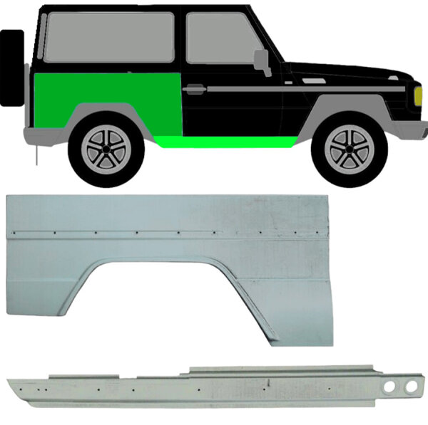 Schweller & Kotflügel hinten Satz für Mercedes G Klasse 3Tür ab 79 W460 W463 rechts