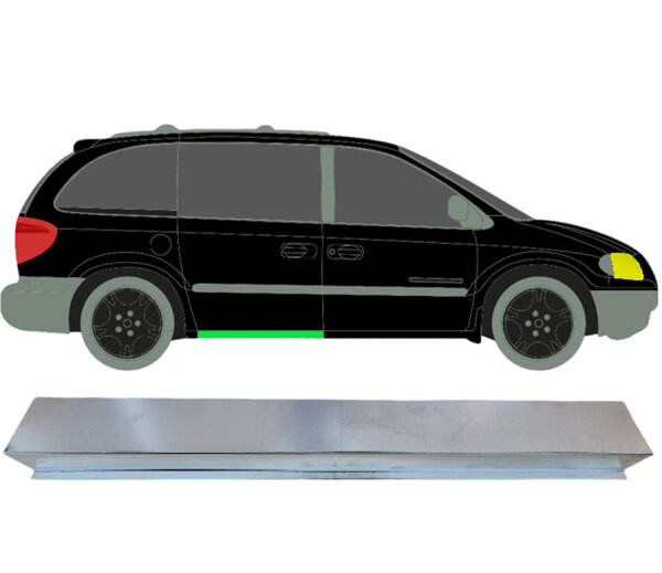 Schiebetür Innen Schweller Blech für Chrysler Voyager 00 - 08 symmetrisch