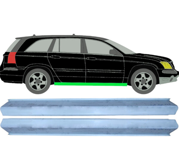 Schweller Blech Satz für Chrysler Pacifica 2003 - 2007 rechts & links