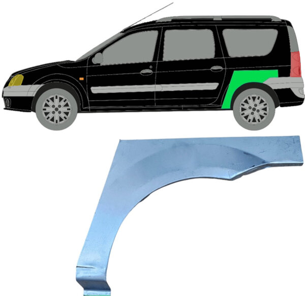 Hinten Radlauf Blech für Dacia Logan 2004 - 2009 links