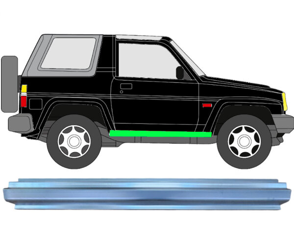 Schweller Blech Satz für Daihatsu Fourtrak 1985 - 1993 rechts & links