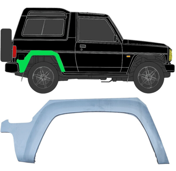 Hinten Radlauf Blech für Daihatsu Fourtrak 1985 - 1993 rechts