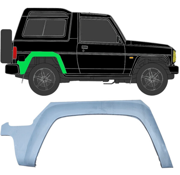 Hinten Radlauf Blech für Daihatsu Feroza 1985 - 1993 rechts