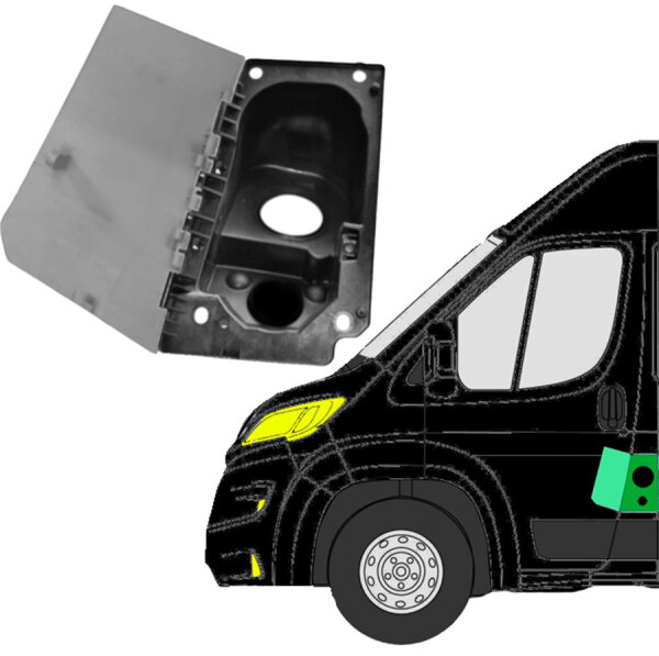Tankklappe Tankdeckel Euro 6 Adblue Satz für Citroen Jumper Ab 2014 links