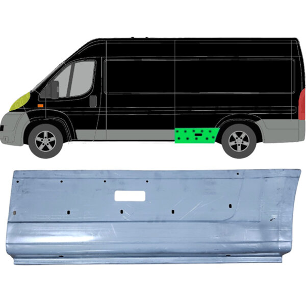 Hinten Kotflügel Blech für Fiat Ducato Ab 2006 links