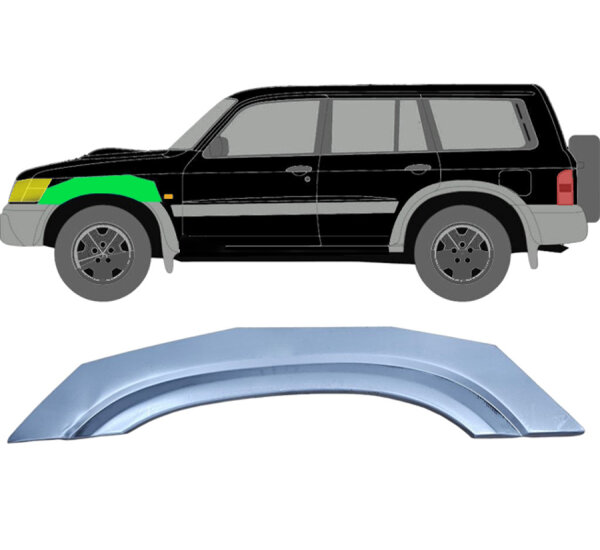 Vorne Kotflügel Blech für Nissan Patrol Y61 Gy61 1997 - 2009 links