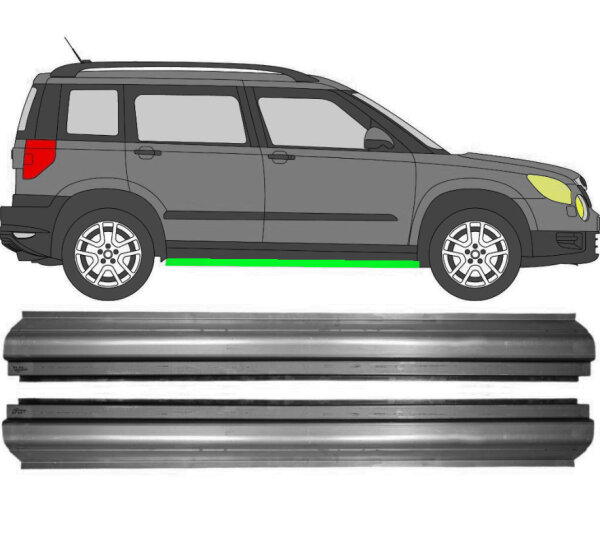 Schweller Reparaturblech Satz für Skoda Yeti Ab 2009 rechts & links