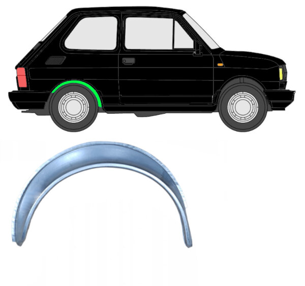 Radlauf Reparaturblech für Fiat 126p 1972 - 2000 rechts