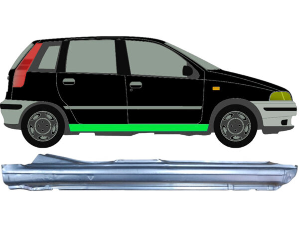 5 Tür Schweller Blech für Fiat Punto 1993 - 1999 rechts
