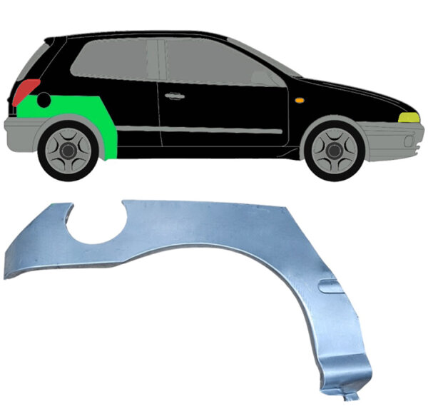 Hinten Radlauf Blech für Fiat Bravo 1995 - 2001 rechts