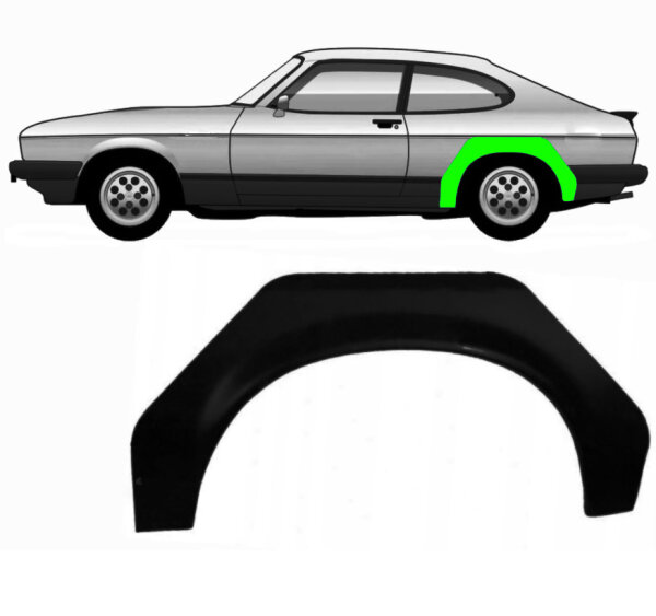 Hinten Radlauf Blech für Ford Capri 1974 - 1987 links