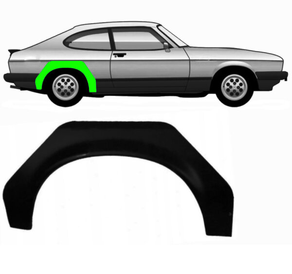 Hinten Radlauf Blech für Ford Capri 1974 - 1987 rechts