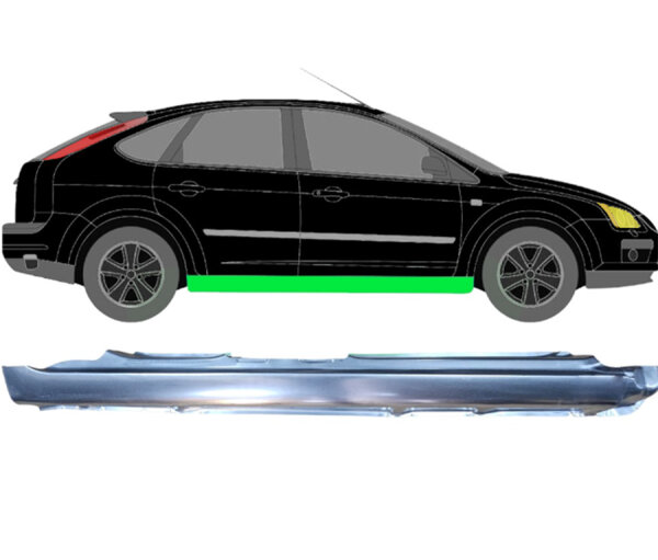 Voll Schweller Blech für Ford Focus C - Max 2004 - 2011 rechts