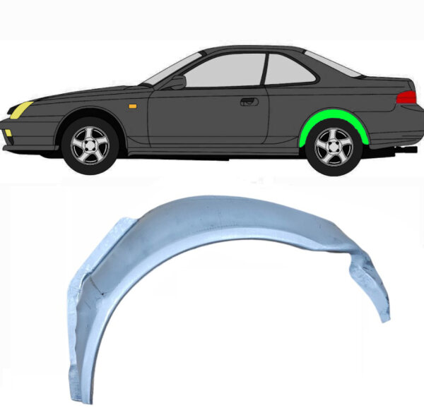 Hinten Innen Radlauf Blech für Honda Prelude 1996 - 2001 links