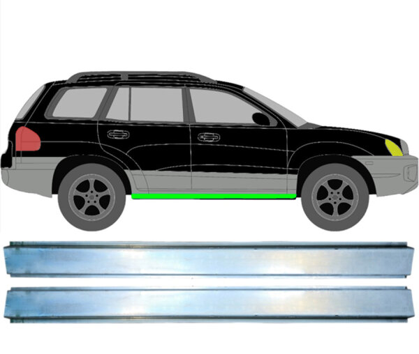 Innen Schweller Satz für Hyundai Santa Fe 01 – 06 rechts & links