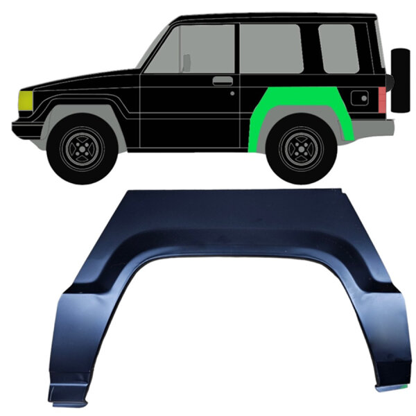 Hinten Radlauf Blech für Isuzu Trooper 1983 - 1991 links