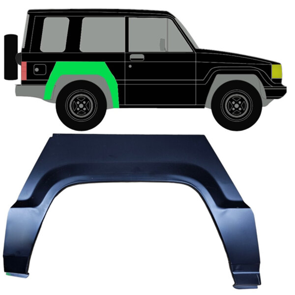 Hinten Radlauf Blech für Isuzu Trooper 1983 - 1991 rechts