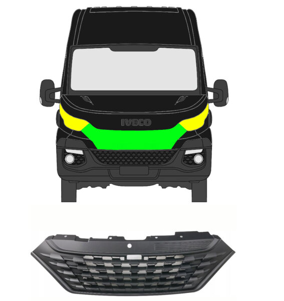 Kühlergrill für Iveco Daily Ab 2019