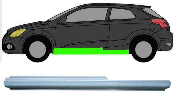 Schweller Blech für Kia Pro Ceed 2006 - 2012 links