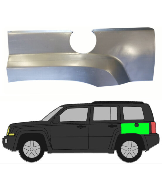 Hinten Kotflügel Blech für Jeep Patriot Ab 2006 links