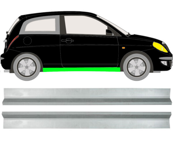 Schweller Blech Satz für Lancia Ypsilon 2003 - 2011 rechts & links