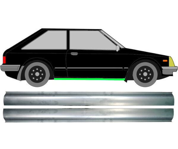Schweller Blech Satz für Mazda 323 Bd Gtx 1980 - 1993 rechts & links