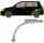 Hinten Radlauf Blech für Mazda 2 2003 - 2007 links