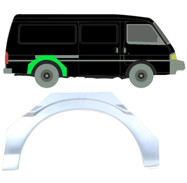 Hinten Radlauf Blech für Mazda E - Serie 1984 - 1998 rechts