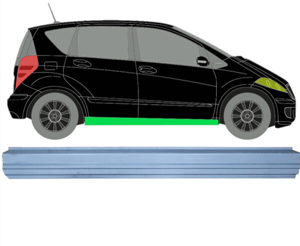 Schweller Blech für Mercedes A - Klasse W169 2004 - 2012 symmetrisch