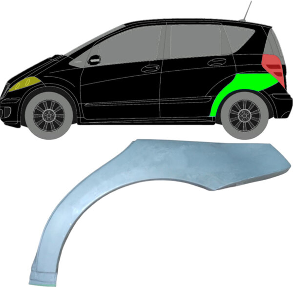 Hinten Radlauf Blech für Mercedes A - Klasse W169 2004 - 2012 links