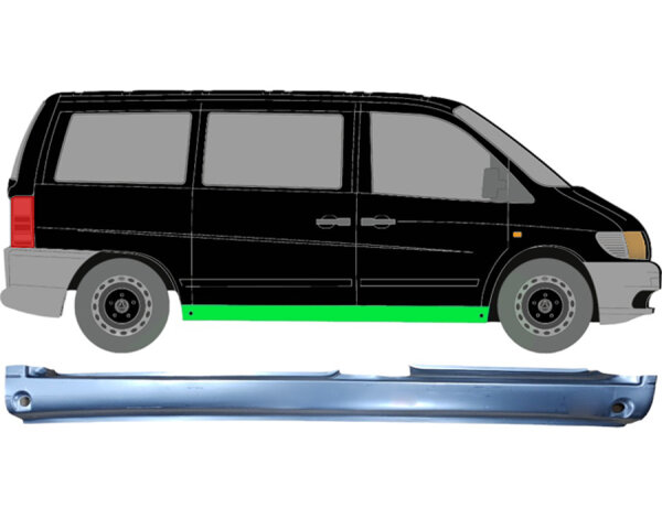 Schweller Blech für Mercedes Vito W638 1996 - 2003 rechts