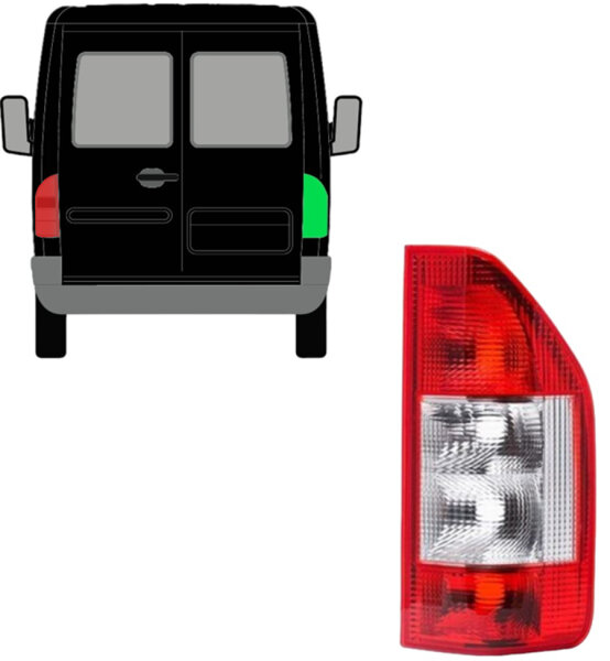 Hinten Licht für Mercedes Sprinter 2003 - 2006 rechts