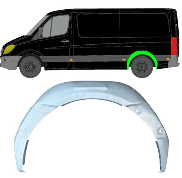Innen Radlauf Blech für Volkswagen Crafter Ab 2006 links