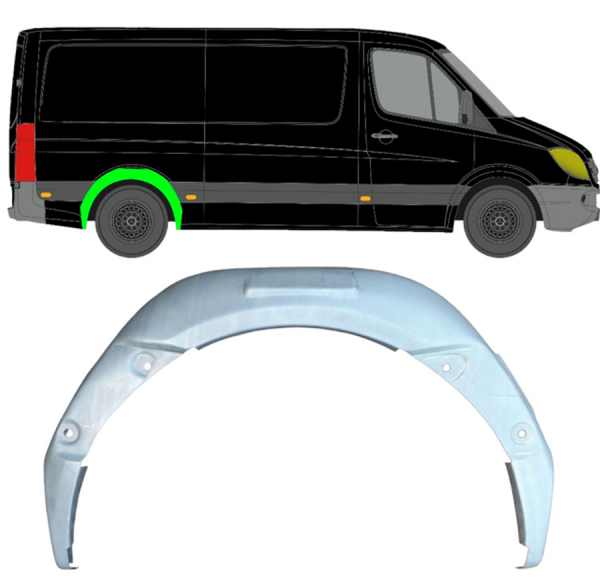 Scheinwerfer Hinten Rechts Für Mercedes Sprinter Ab 2018 - Originalqualität