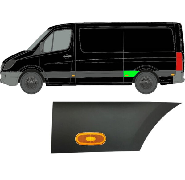 Hinten Kotflügel Seitenleiste Und Heckleuchte für Volkswagen Crafter Ab 2005 links