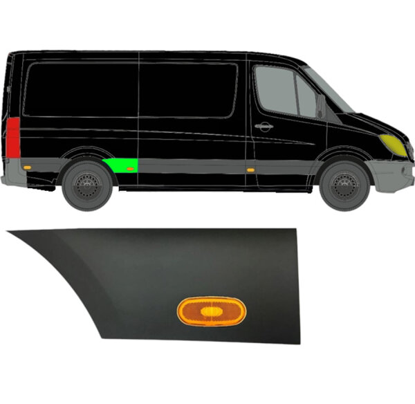 Hinten Kotflügel Seitenleiste Und Heckleuchte für Volkswagen Crafter Ab 2005 rechts
