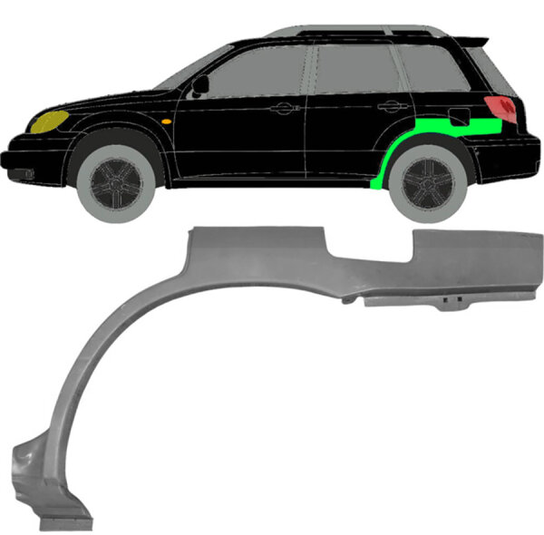 Hinten Radlauf Blech für Mitsubishi Outlander 2003 - 2007 links