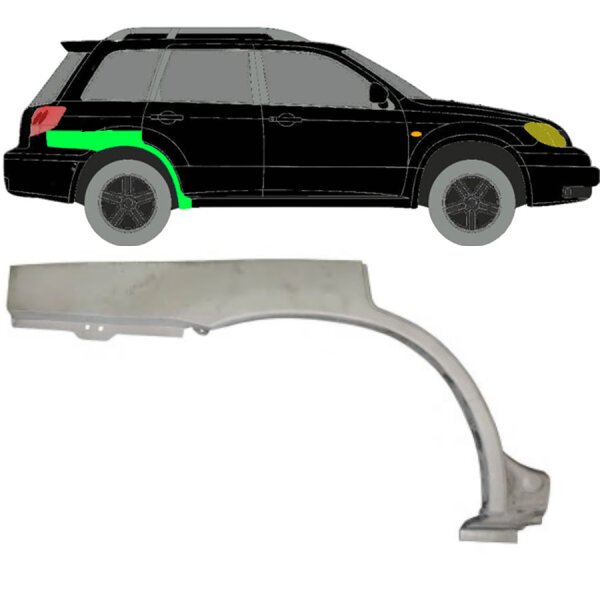 Hinten Radlauf Blech für Mitsubishi Outlander 2003 - 2007 rechts
