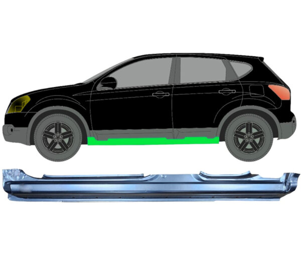 Schweller Blech für Nissan Qashqai 2007 - 2013 links