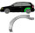 Hinten Radlauf Blech für Nissan Almera N15 1995 - 2000 links