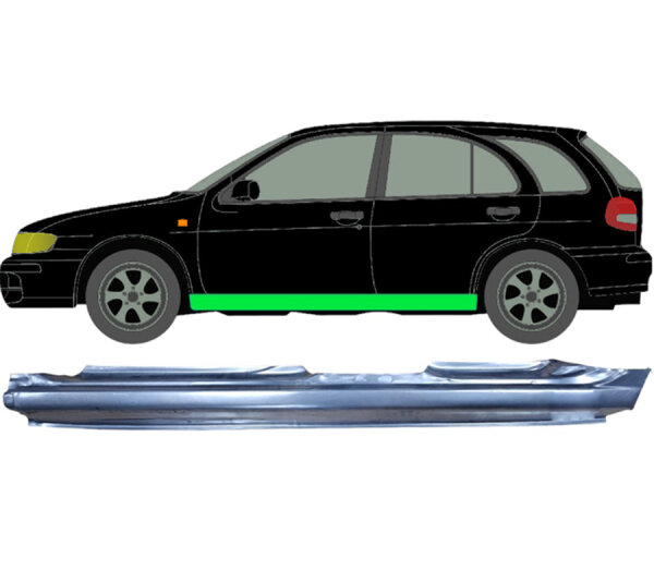 Schweller Blech für Nissan Almera N16 1999 - 2007 links
